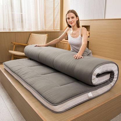 MAXYOYO Zitzak-bed, om te zetten van zitzak naar bed, schuimbank met ruige overtrek en pluizige vulling, voor volwassenen, jongeren en gasten (roze, 150 x 200 cm)