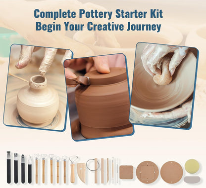 Pottery Schijf – Draaischijf – Pottenbakkersschijf – Keramiek Schijf – Klei Schijf – 30 cm Diameter – Rotary Knop en Pedaalbediening