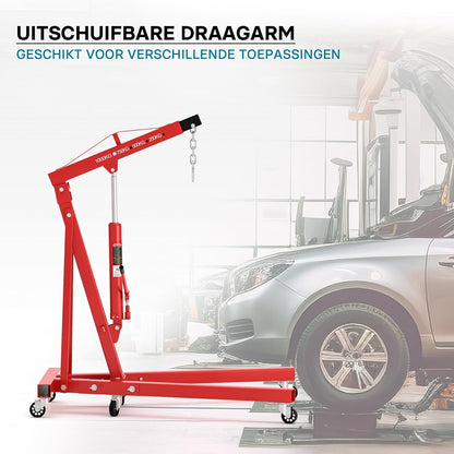 Workshop crane for loads up to 1000 kg collapsible crane arm 857-1135 mm motor block valve motor crane