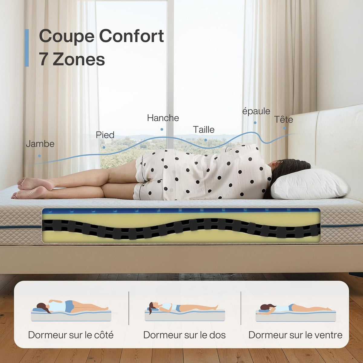 Tribesigns mattress 90 x 200 cm