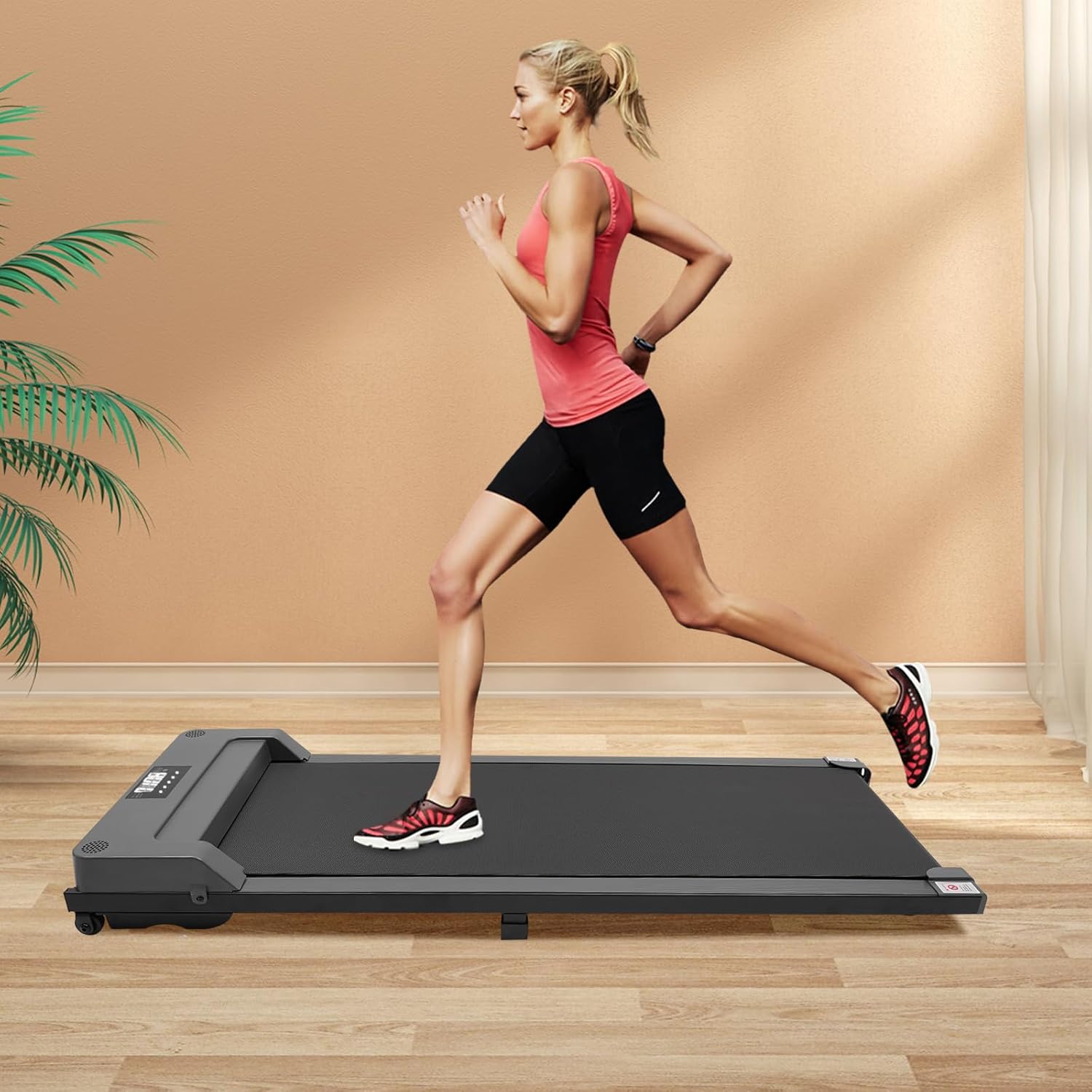 Under Desk Treadmill 3.0 PS Walking Pad Small Portable Treadmill for Office and Home Small Compact Treadmill Shock Absorbing Low Noise Max Load Capacity 150kg - QUORE