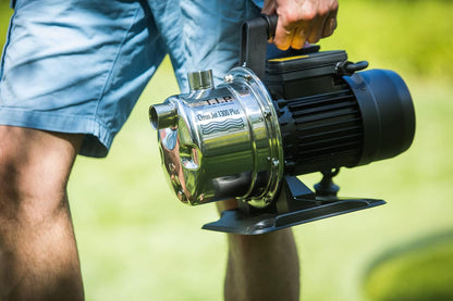 Tuinpomp – Waterpomp – Zelfaanzuigende Pomp – Besproeiingspomp – Tuinwaterpomp – Roestvrijstalen Behuizing – 1.200 Watt Motor – 4.400 Liter Per Uur Debiet