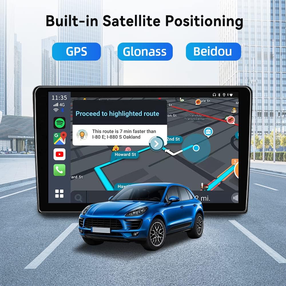 CarlinKit Android 13 CarPlay AI BOX, 8 GB + 128 GB, Snapdragon QCM 6125, ondersteuning voor draadloze CarPlay/draadloze Android Auto, Google Play Store, Netflix, YouTube online