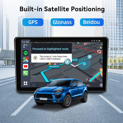 CarlinKit Android 13 CarPlay AI BOX, 8 GB + 128 GB, Snapdragon QCM 6125, ondersteuning voor draadloze CarPlay/draadloze Android Auto, Google Play Store, Netflix, YouTube online
