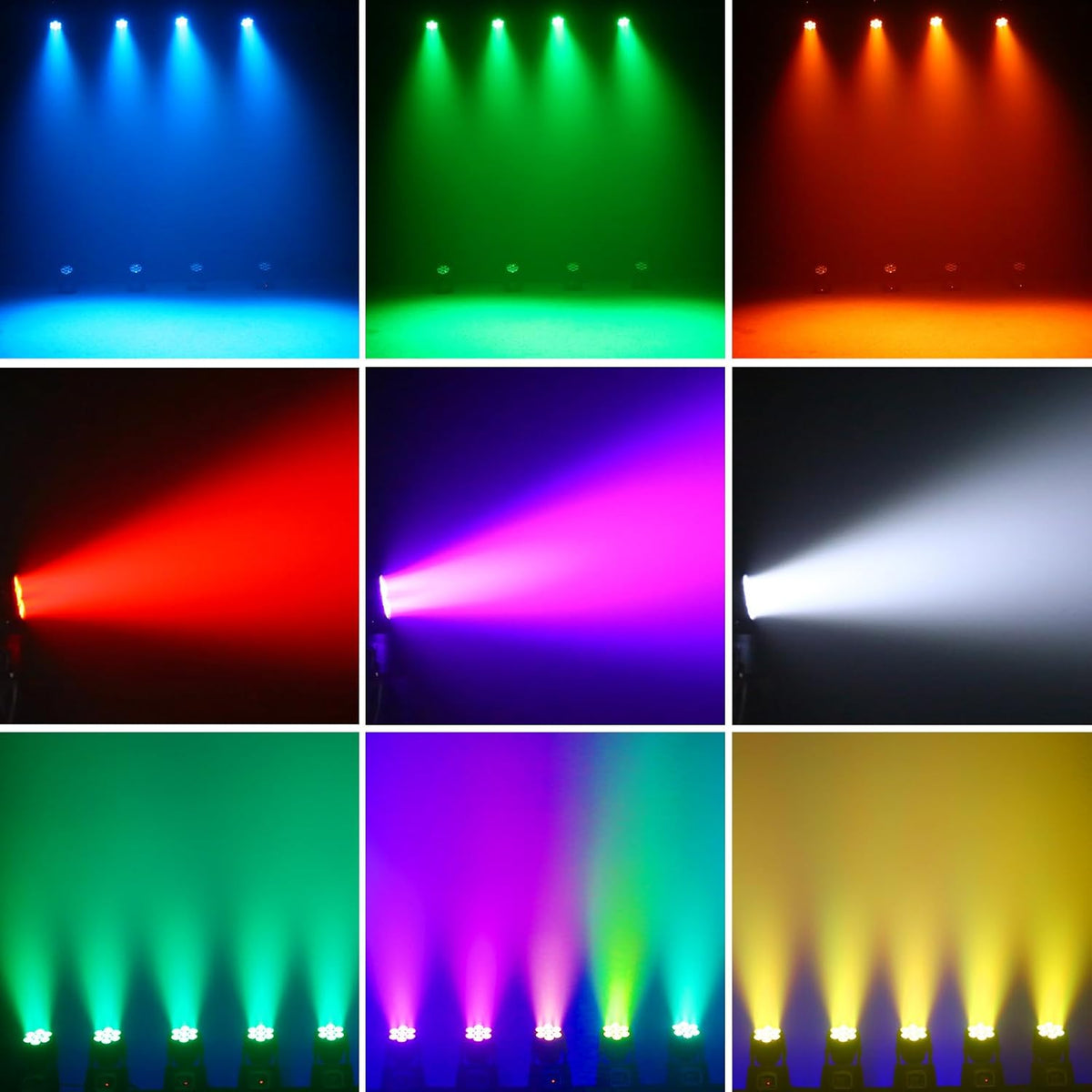 2 stuks 7 x 15 W Moving Head Wash Mini podiumlicht dmx512 RGBW lichteffecten 5 besturingsmodus spot DJ partylicht met afstandsbediening geschikt voor disco, bar, club, bruiloft