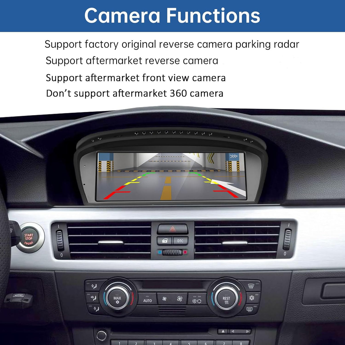 8,8 Inch Autoradio – Touchscreen Multimedia Systeem – Navigatie Radio Speler – CarPlay Android Auto Mirrorlink – Draadloos Verbinden – HD Resolutie 1920x720 Pixels