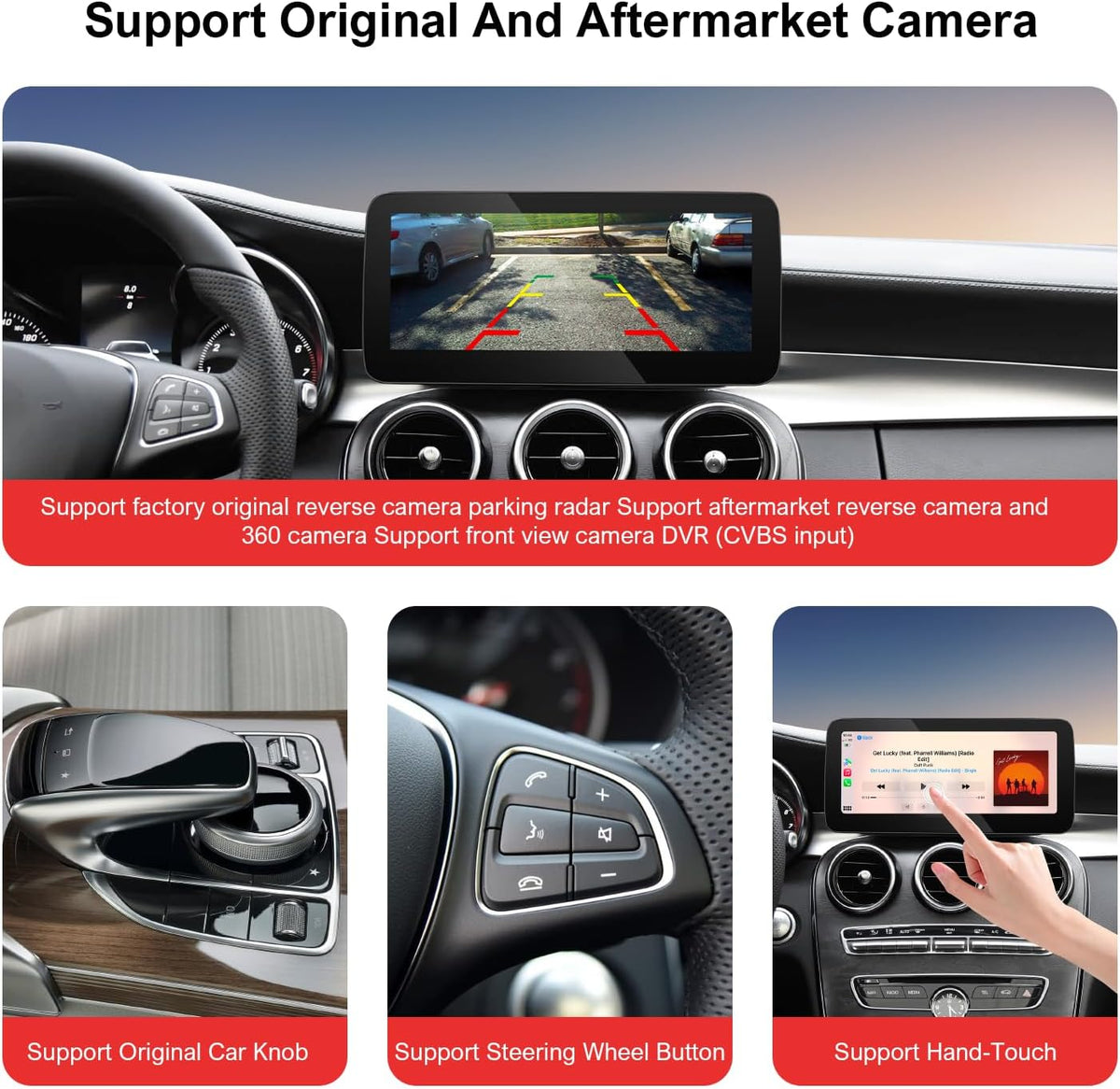 10,25 Inch Touchscreen – HD Display – Draadloos CarPlay – Android Auto – MirrorLink – Compatibel Met NTG 5.0/5.1/5.2 – Automatische Dag-/Nachtmodus – Volledige Systeemintegratie