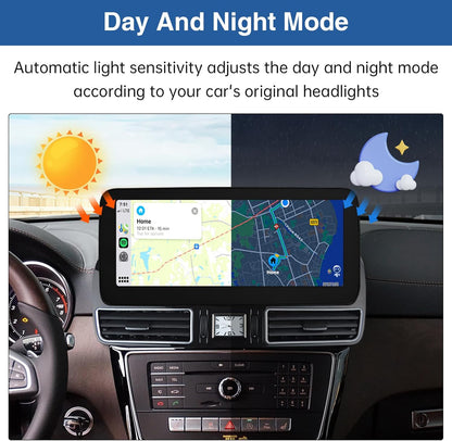 12,3 Inch Carplay Touchscreen – Autoradio – Multimedia Scherm – Infotainment Display – Navigatiesysteem – Draadloze Android Auto – Mirrorlink Ondersteuning – HD Resolutie 1920x720 Pixels
