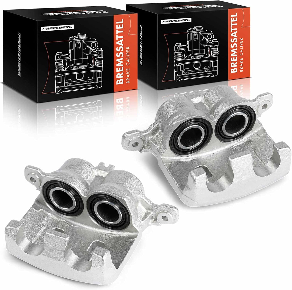 Frankberg Remklauw remklauw compatibel met Infiniti Q50KolE.O.S remklauw zonder rem front links en rechts één kant 2 pistons set van twee stuks vervanging # 410114GA0A
