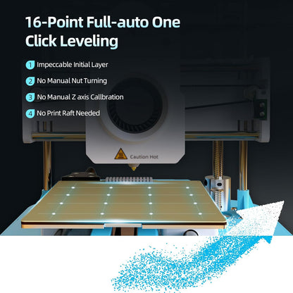 3D-printer – Mini 3D-printer – Desktop 3D-printer – Printer voor beginners – Creatieve 3D-printer – Directe Aangedreven Extruder – Printsnelheid Tot 250 Mm/s