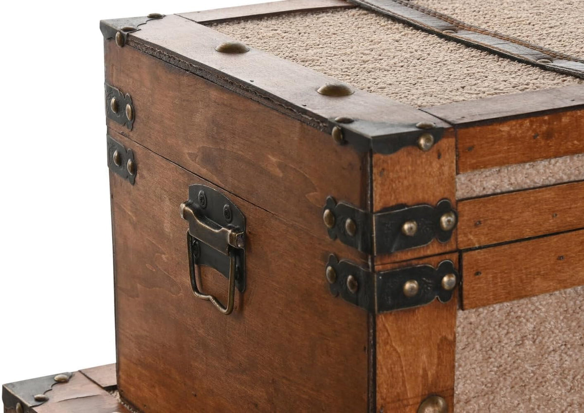 Dakboxset, 3 stuks, van polyester, 80 x 49 x 45 cm, Borreguito