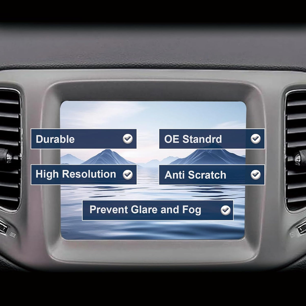 8.4" Lcd scherm Radio Navigatie voor Chrysler Dodge Jeep LA084X01(SL)(01) LA084X01 (SL) (02) Lcd scherm Touchscreen Vervanging voor auto LA084X01-SL01 LA084X01-SL02, Nee voor Uconnect 4