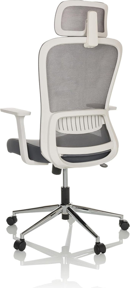 hjh OFFICE Thuisgebruik bureaustoel BELAIA W Stof Grijs