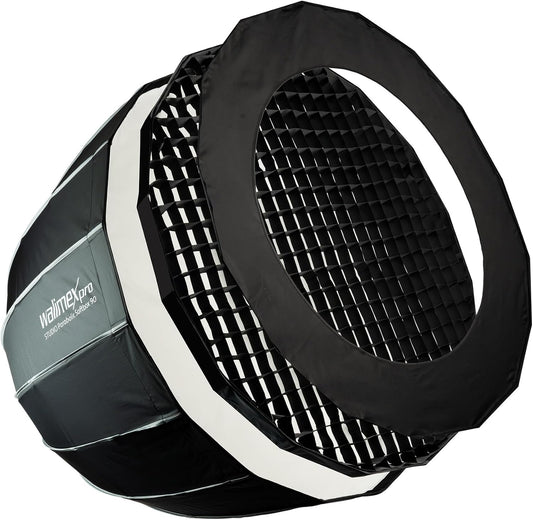 Parabolische Softbox 90 cm – Octabox – Studio Softbox – Lichtvormer – Softbox voor Portret en Beauty – 360° Draaibaar – Snelle Montage met Schermfunctie