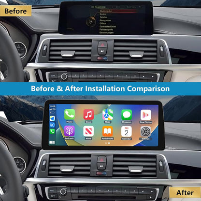 Autoradio BMW 3/4-serie – Touchscreen Autoradio – Multimedia Systeem – Navigatie Radio – 10,25 Inch Display – Draadloze CarPlay & Android Auto – Ondersteuning Achteruitrijcamera & MirrorLink