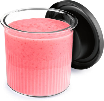 GOURMETmaxx SmoothUp ijsmachine, 800 watt, 10 programma's, incl. mix-in-functie, ijsmachine, slushies en ijs zelf maken, led-display, inclusief 2 bekers