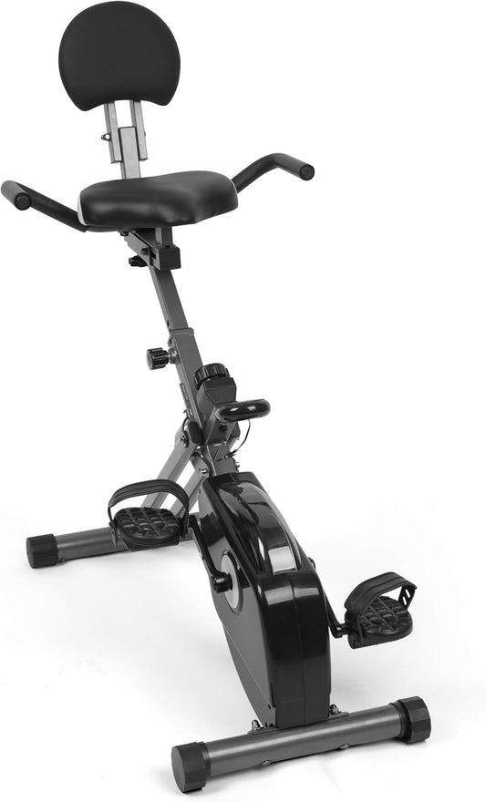 Ultrasport Senioren Recumbent Home Trainer, ligfiets hometrainer met lage instaphoogte, acht weerstandsniveaus, trainingscomputer, gecertificeerd volgens GS, CE en EN957, comfortabele vulling