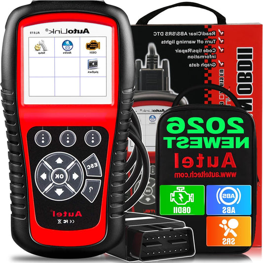 OBD2 Scanner – Auto Diagnose Tool – Foutcode Uitlezer – Motorstoringslamp Uitschakelaar – ABS SRS Diagnose – ABS En Airbag Waarschuwingen Uitlezen – Foutcodes Wissen – Geschikt Voor Bijna Alle Voertuigen Na 1996