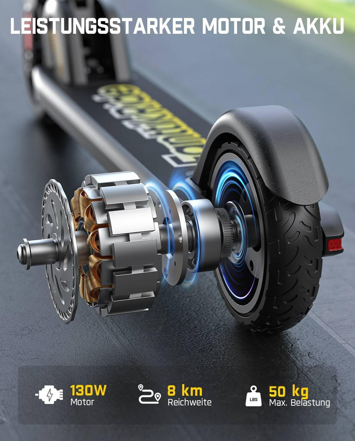 FanttikRide C9 elektrische scooter voor kinderen 8-12 jaar, 2 snelheden 10/16 km/u, 8 km bereik, in hoogte verstelbaar, opvouwbaar, elektrische kinderscooter zwart