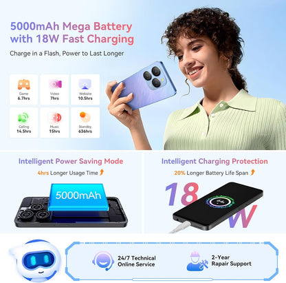 Blackview SHARK 9-5G Android Smartphone 14 24GB+256GB/2TB,50MP+8MP Mobile, 6.67" 90Hz 700nits, Battery 5000mAh, Face ID/Fingerprint/FM/NFC/Super PD/2.7Ghz 8 Cores Free Mobile Phones