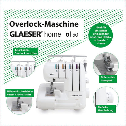 Overlock Naaimachine – Overlock Machine, Overlockmachine, Lockmachine, Afwerkmachine – Naait En Snijdt In Eén Stap – Differentieel Transport