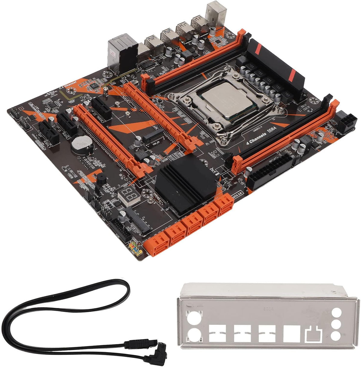 X99 Moederbord CPU Combo, LGA 2011-3 E5 2620 V3 CPU Moederbord Set Ondersteuning 4 Kanaals DDR4 Geheugen, WiFi Module, Gigabit Netwerkkaart PC Moederbord voor Desktop