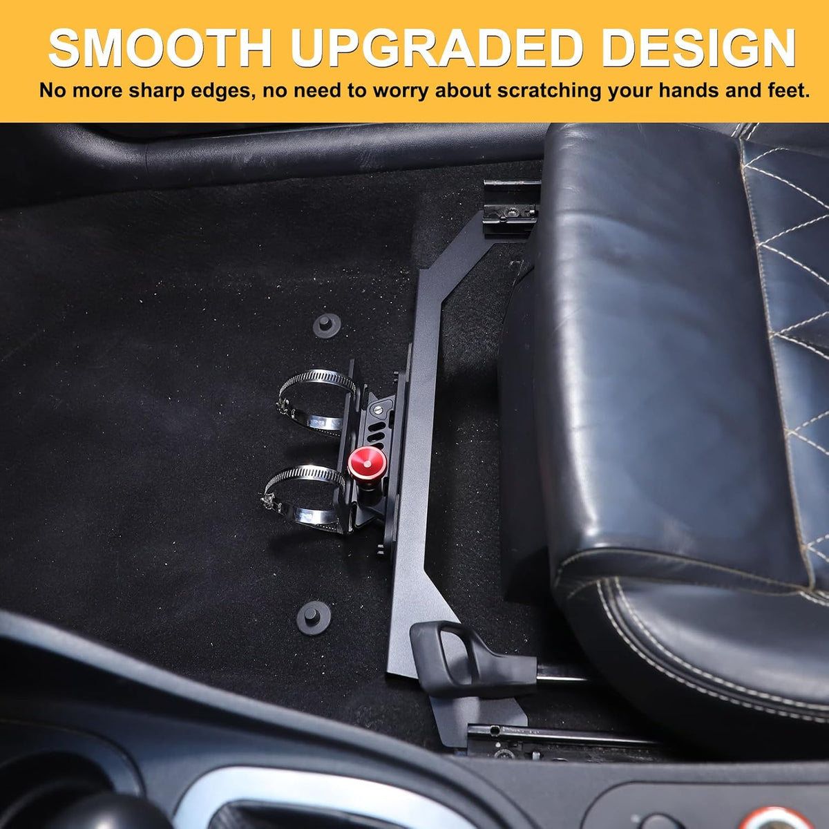 Onder Co-Pilot Seat Brandblusser Montagebeugel Compatibel met SEAT Leon 2008-2012 Aluminium Verstelbare Quick Release Roll Bar Brandblusser Fleshouder