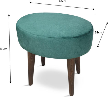 Fauteuil – Schommelstoel – Draaifauteuil – Relaxstoel – Loungefauteuil – Velvet Stoffering – Inclusief Voetenbank – Scandinavisch Design