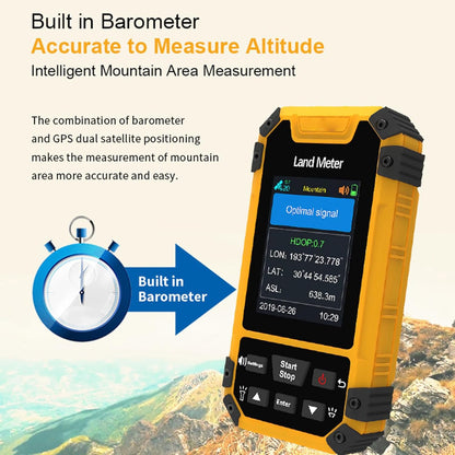 Fafeicy 2,4 inch handheld GPS voor wandelen en overzicht van waterdichte navigatie buitenshuis met stembegeleiding en gegevensexport