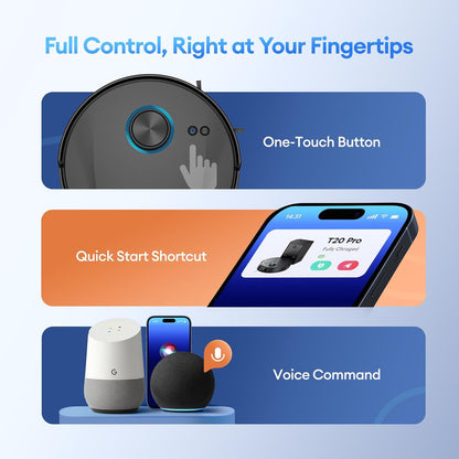<font dir="auto" style="vertical-align: inherit;"><font dir="auto" style="vertical-align: inherit;">        Ultenic T20 Pro Vacuum Cleaner Robot, Robot Vacuum Cleaner, Silent Robot, Connected to Wi-Fi/Bluetooth/Alexa/App, 6 Cleaning Modes, Self-Charging,