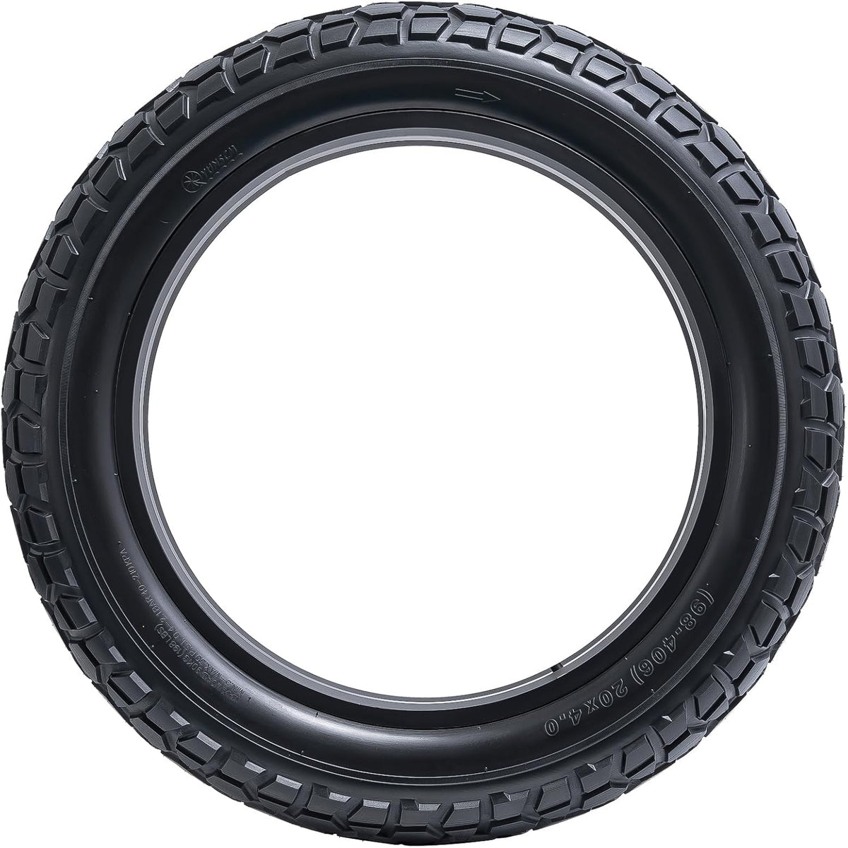 YUNSCM 2-PCS 20-inch Heavy Duty 20x4.0/98-406 Fat E-Fietsbanden 20inch FatFietsbanden Compatible with Electric 20x4.0 20X4 All-Terrain Directional TreadFietsbanden (Y-1327)