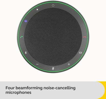 Jabra Speak2 75 Draadloze Bluetooth-luidsprekertelefoon - Draagbare luidspreker met 4 ruisonderdrukkende microfoons, 65 mm full-range luidsprekers en USB-A Bluetooth-adapter - gecertificeerde
