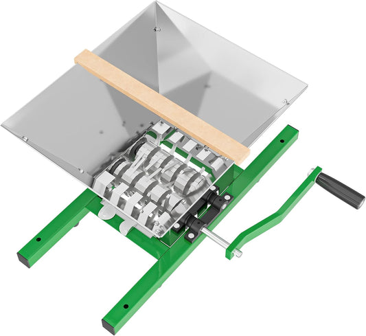 Wiltec fruit shredder met 7 liter trechter en handslinger, fruithakselaar makkelijk te reinigen, handmatige sappers