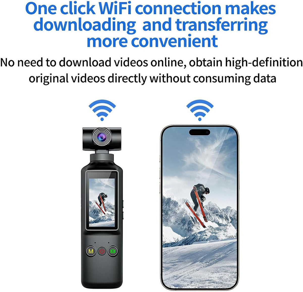 OBEST Action Cam 1080P, draagbare bodycam, vlog/POV-camera met 270° draaibare lens en 1,99 inch displayscherm, mini-actiecamera voor sport, fietsen, reizen, vlog, outdoor, zwart