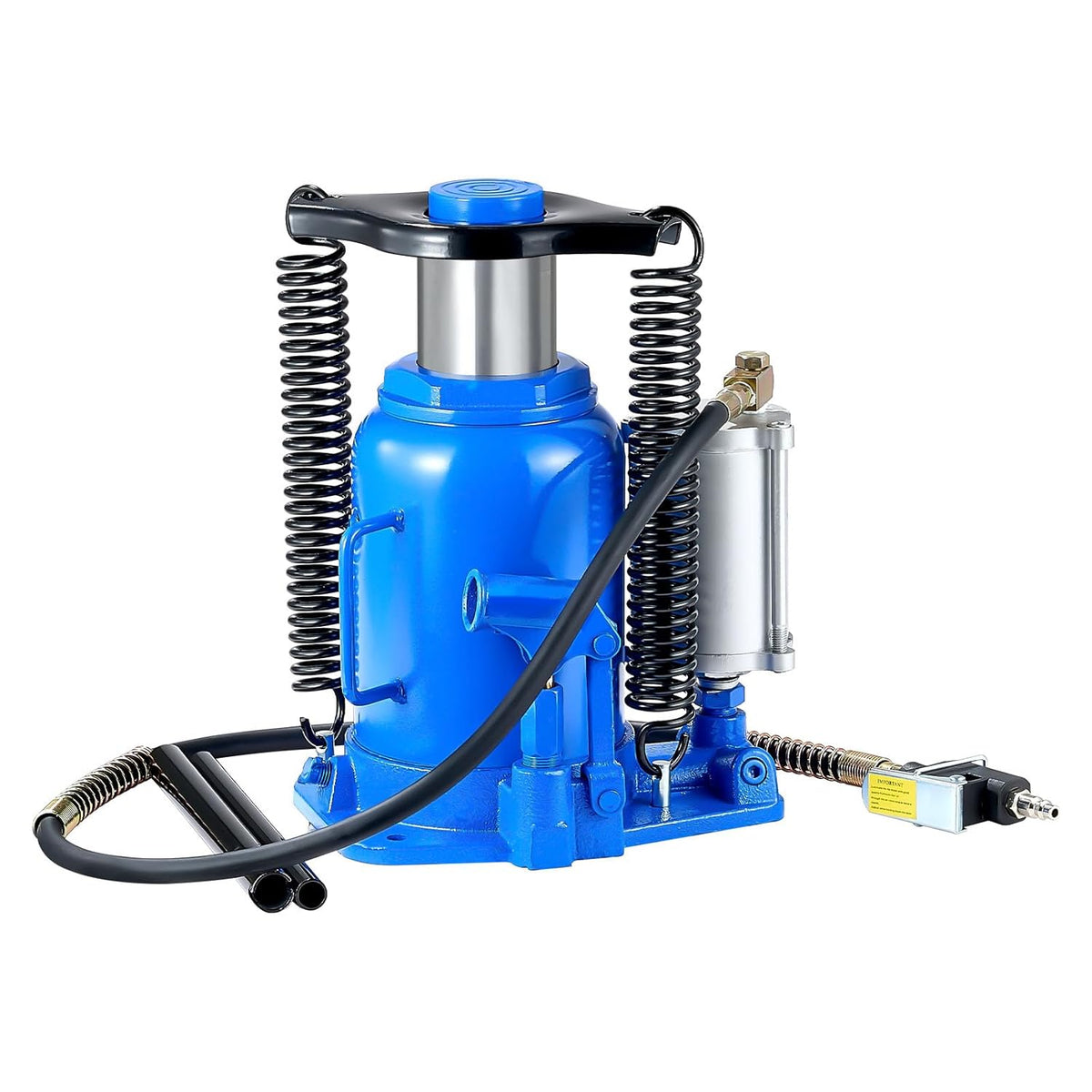 VEVOR Vloerlift, capaciteit 32 ton, hefbereik 255-415 mm, gelaste krik voor zware pneumatische of handmatige toepassingen, met pomp voor SUV's, vrachtwagens