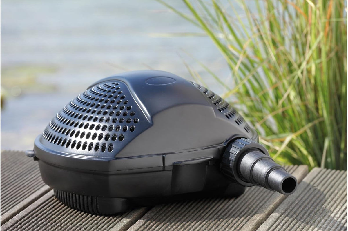 Pontec PondoMax Eco 11000 Filter- en beeklooppomp, energiezuinige pomp voor beeklopen, voor filtervoeding, zwart