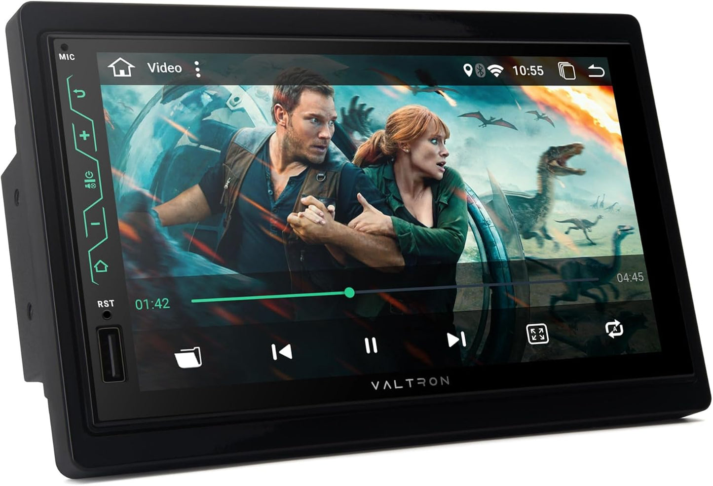 VALTRON RX-820HD 2-DIN-multimedia autoradio, 7 inch touchscreen, draadloze Android Auto & CarPlay, USB, Bluetooth, high-performance tuner, 16-bands grafische equalizer, zwart, achteruitrijcamera