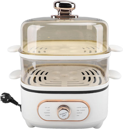 Elektrische Hete Pot – Stoompot – Stoompan – Stoomkoker – Elektrische Kookpot – 1200W – 10,5L Capaciteit met 2 Niveaus