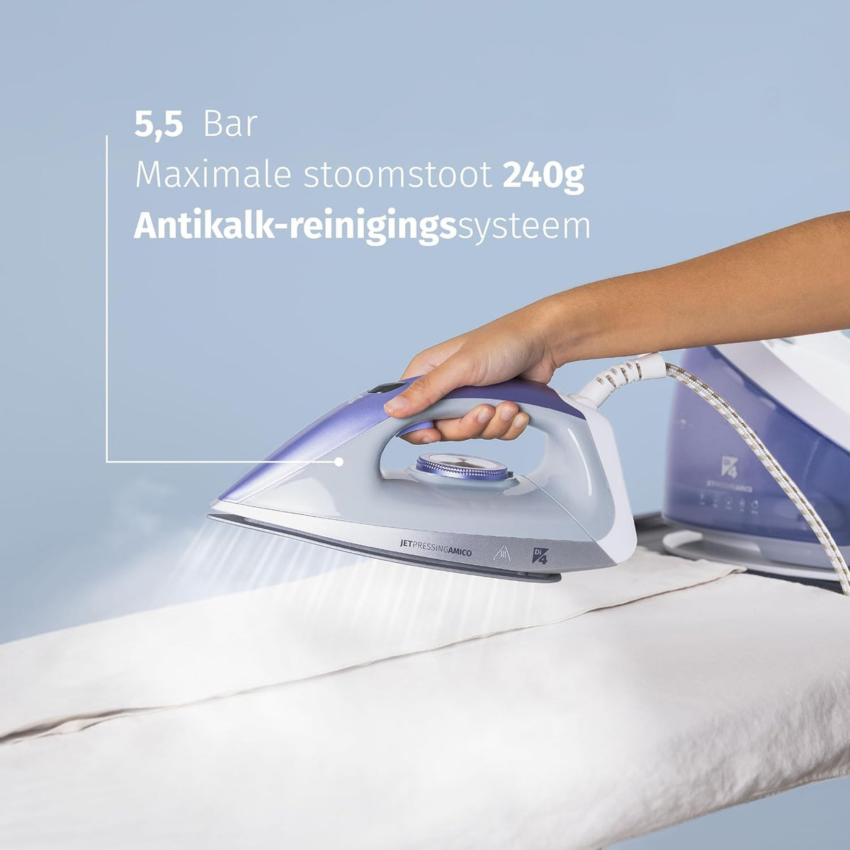 Stoomgenerator Compact – Stoomstrijkijzer – Strijkstation – Stoomstation – Stoomstrijkstation – 2400W 5,5 Bar – Klaar In 1 Minuut