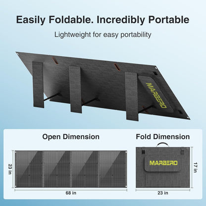 Zonnepaneel draagbaar – Zonnepaneel opvouwbaar – Solar Charger – Draagbare oplader – Powerstation zonnepaneel – 200W vermogen – Verstelbare standaard
