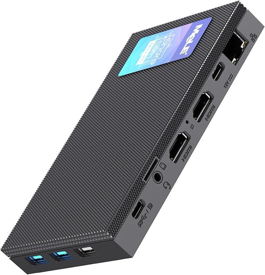 Mini-pc – Microcomputer – Kleine Pc – Compacte Desktop – Stille Werkomgeving – Quad-core 3,6 GHz – Fanless 0dB Geluid – Uitbreidbare Opslag 8GB RAM 256GB SSD