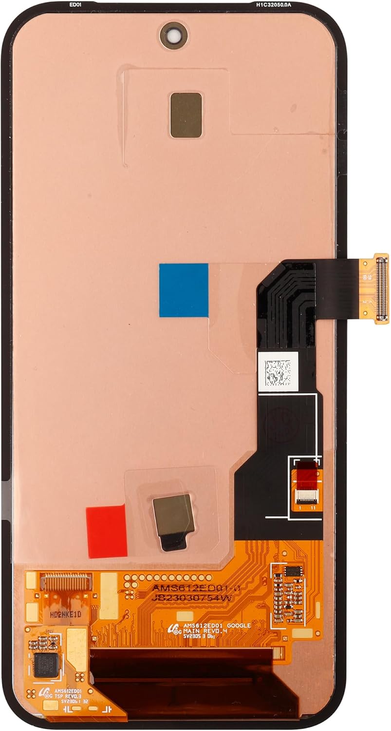 LCD digitaal display, vervanging compatibel met Pixel 8A (zwart met frame) LCD-display, touchscreen, digitizer, montage met reparatiegereedschap