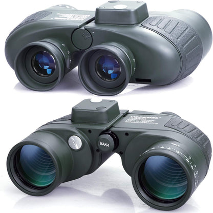 USCAMEL® 10x50 HD Militaire Verrekijker met Afstandsmeter Kompas Telescoop Stikstof Gevuld Waterdichte Sport Optica Legergroen