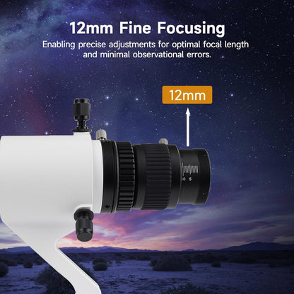 Guide Scope – Leidkijker – Mini Telescope – Autoguiding Lens – Achromatische Refractor – 50mm Lensdiameter – Dubbele Spiraalvormige Focuser