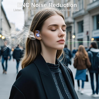 sprtoybat Bluetooth hoofdtelefoon, draadloze Bluetooth 5.4 met 4 ENC Noise Cancelling Mic, draadloze hoofdtelefoon, 68 uur speeltijd, led-display, IP7 waterdichte oordopjes, touch-control