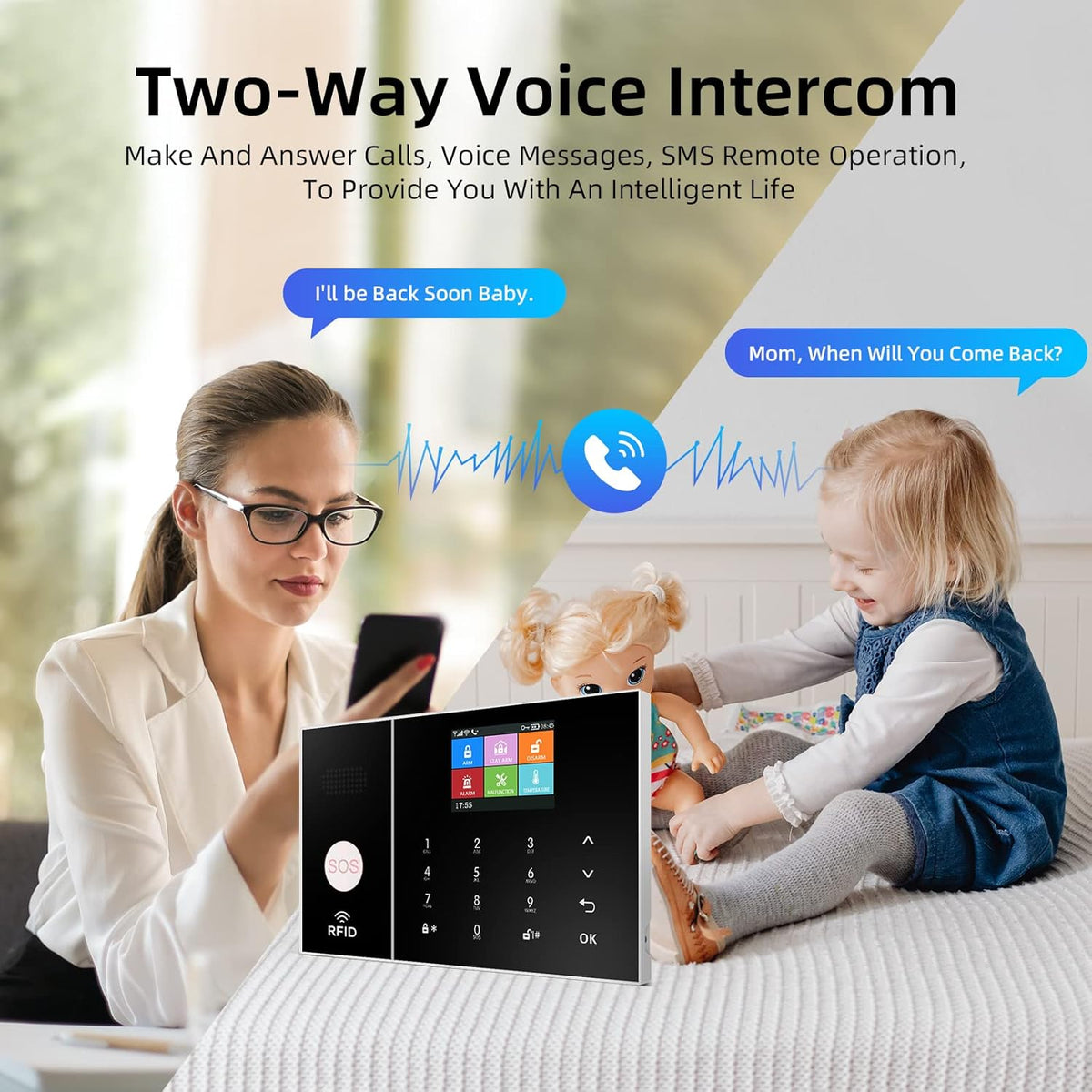 home 4G Smart Security Alarm Kit, Draadloos WiFi Alarmsysteem