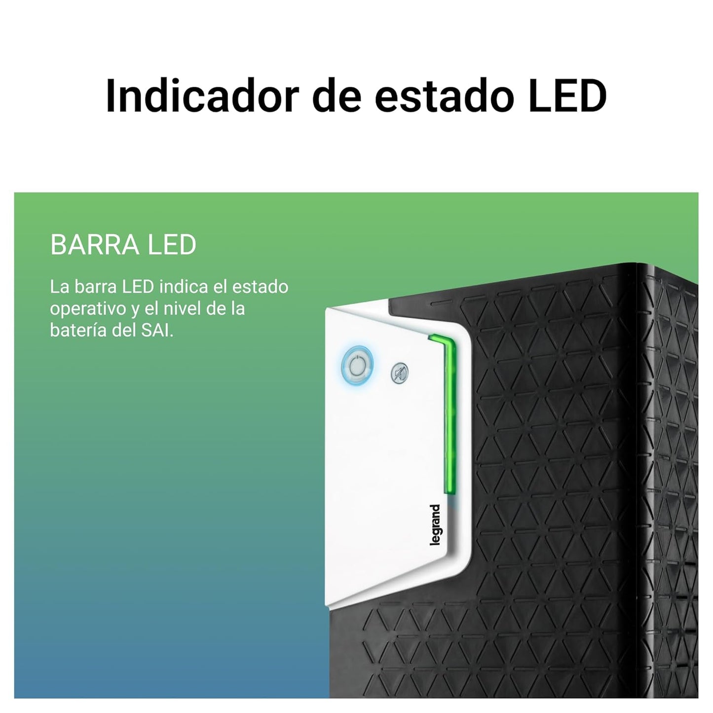 LEGRAND, Keor SP 310192 UPS met 2000 VA/1200 W - 6x IEC-stopcontacten - batterij 12V/9Ah, AVR, LED-monitoring, 310192
