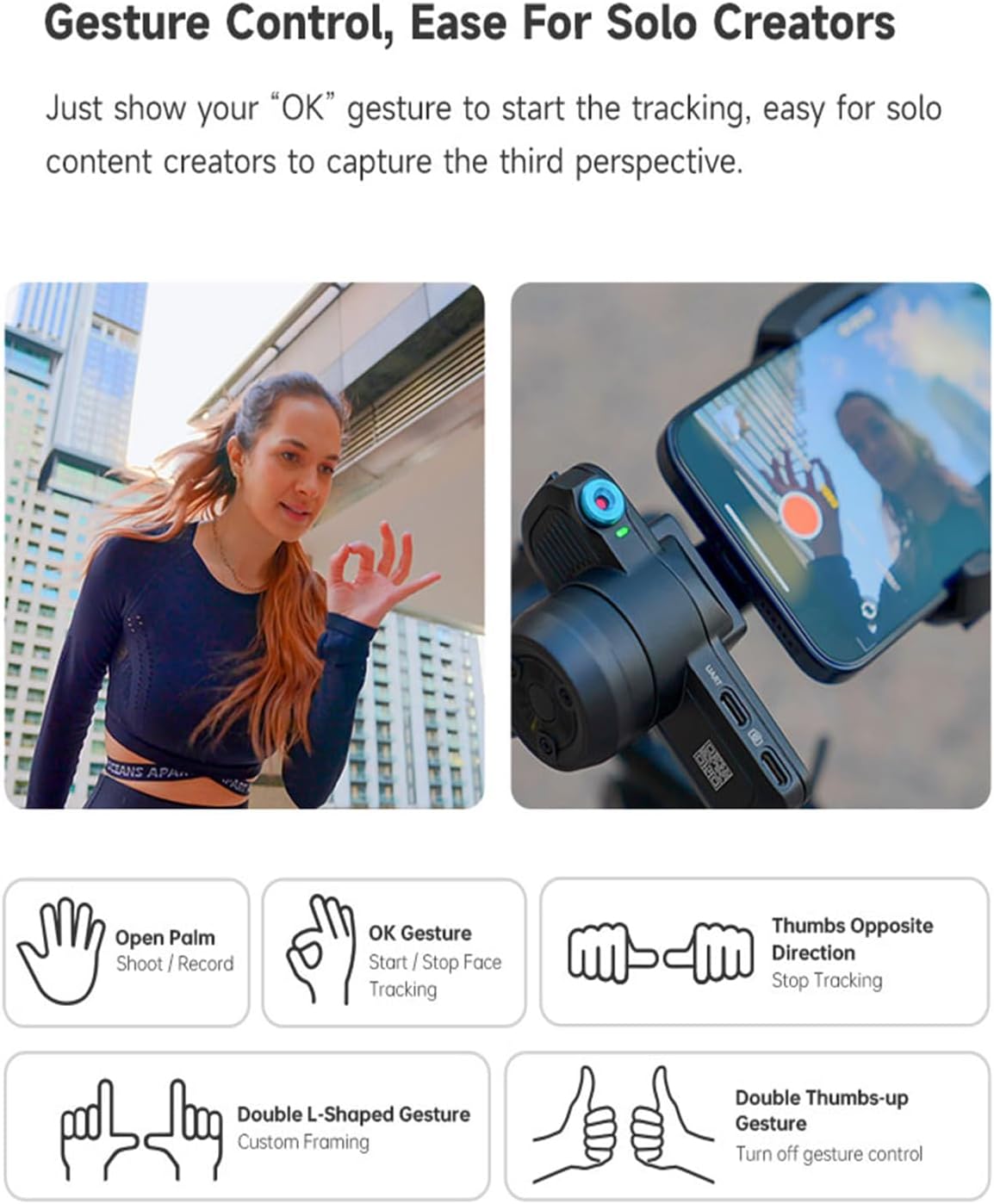 FeiyuTech Scorp Mini 3 Gimbal stabilisator voor iPhone, geïntegreerde AI-tracker, met ventilator en geïntegreerd handvatontwerp, touchscreen, laadvermogen van 2 kg