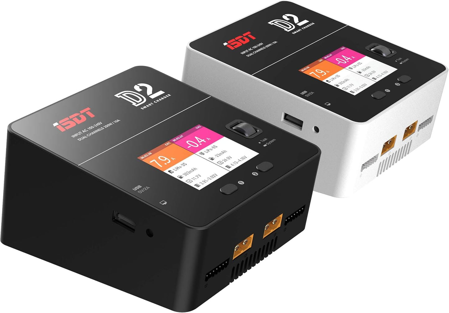 LiPo Batterijbalanslader – Dubbele Lader – RC Acculader – Hobby Oplader – Smart Acculader – 200W Max Vermogen – 12A Per Kanaal
