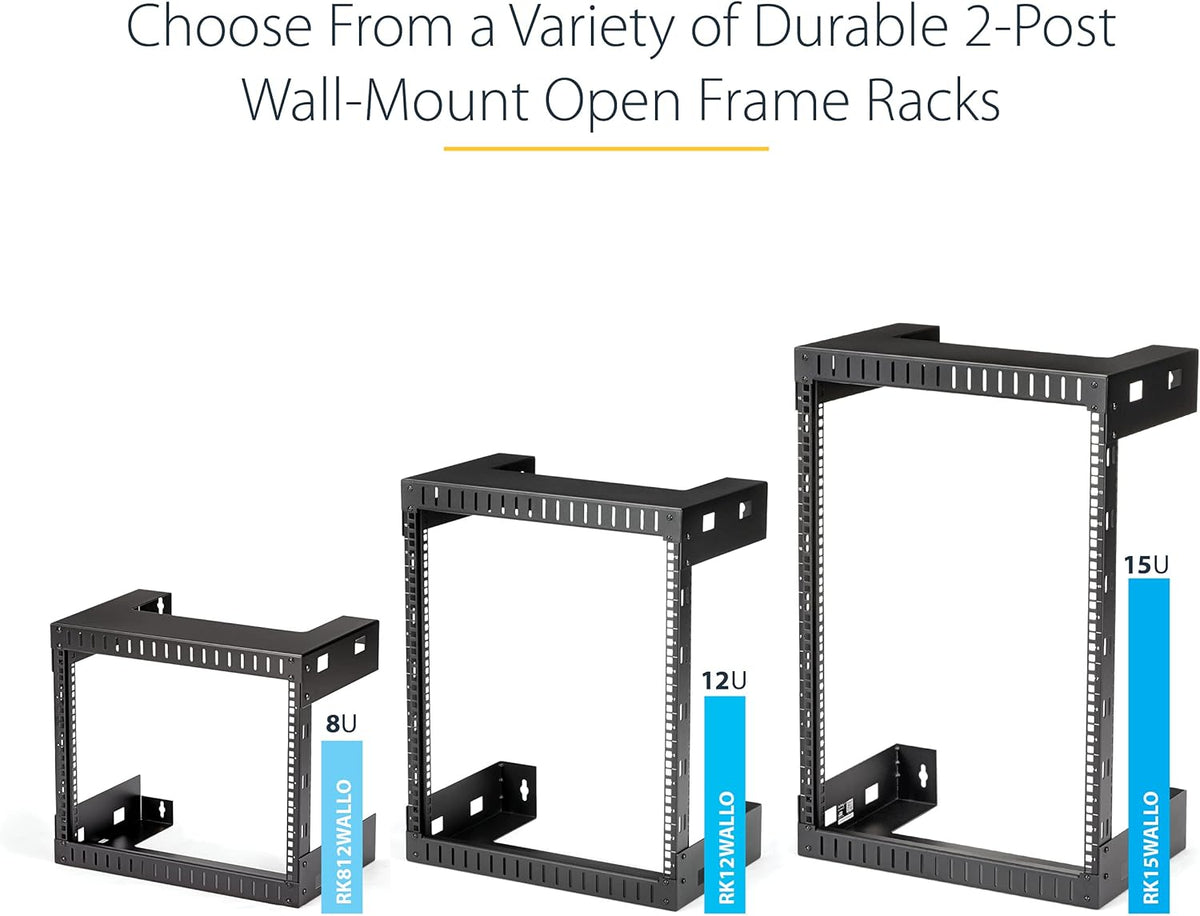 Wandmontage Serverrack 15U – Wandrack – Netwerkrack – Patchkast – 19 Inch Rack – Open Frame – 30 Cm Diep, 90 Kg Draagvermogen